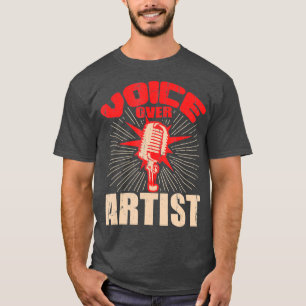 T-shirt Voix sur artiste Microphone Acteur Cadeau
