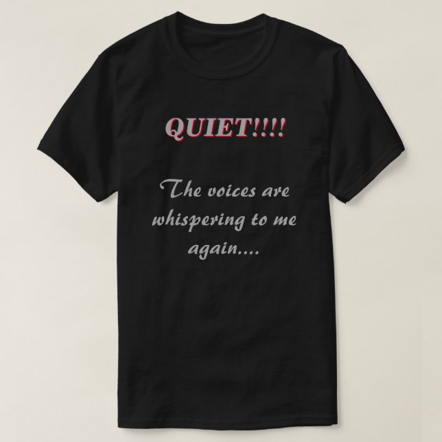 T-shirt Voix Whispering tranquilles DK (Design devant)