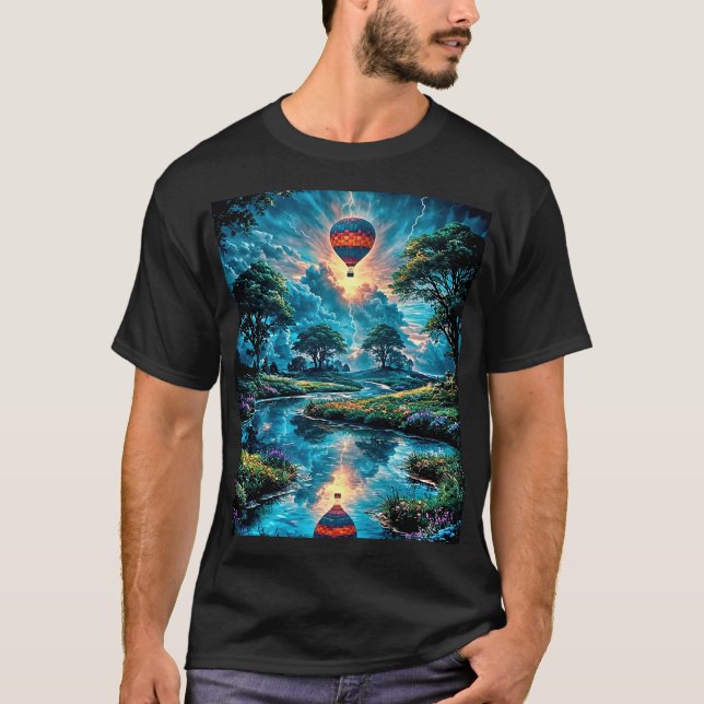 T-shirt Vol à ballon à air chaud (Devant)