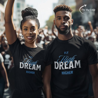 T-shirt Vol à rêve élevé plus haute aéronautique Inspirati