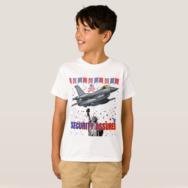T-shirt Vol blanc de l'aigle de la liberté (Devant entier)