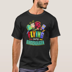 T-shirt Vol Dans Le Jardin D'Enfants Ladybug Retour À L'Éc