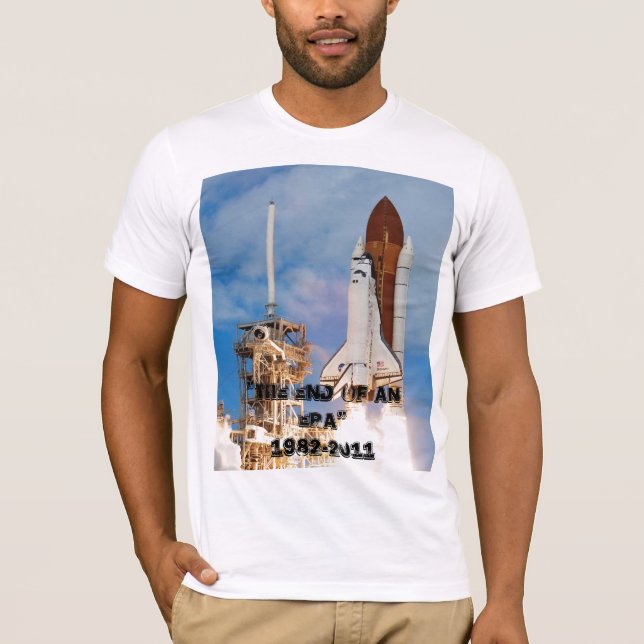 T-shirt Vol de finale de navettes spatiales (Devant)