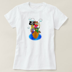 T-shirt Vol de jolly roger sur le bateau de pirate
