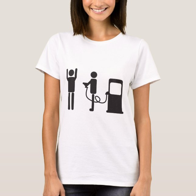 T-shirt Vol de pompe à gaz (Devant)