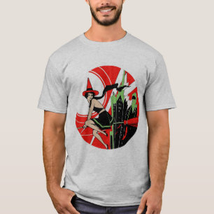 T-shirt Vol de sorcière de Halloween (cru)