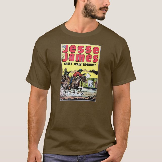 T-shirt Vol de train de Jesse James (Devant)