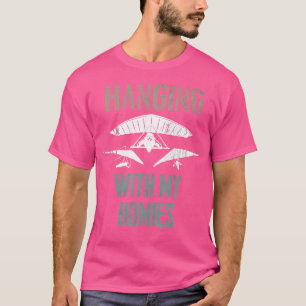 T-shirt Vol en deltaplane avec mes potes silhouette drôle