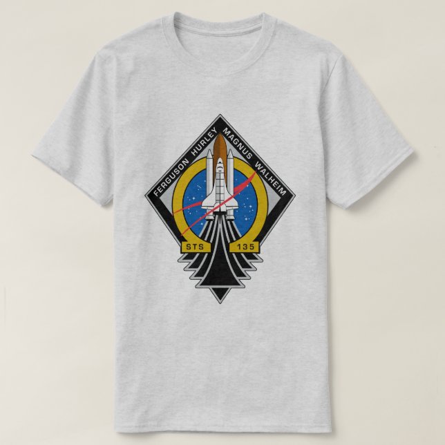 T-shirt Vol final STS 135 Atlantis (Design devant)