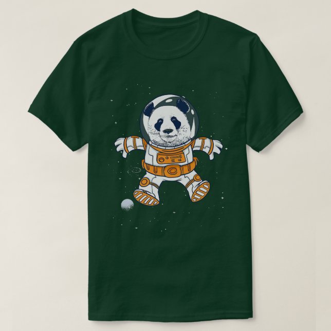 T-shirt Vol spatial pilote de l'astronaute de l'ours Cosmo (Design devant)