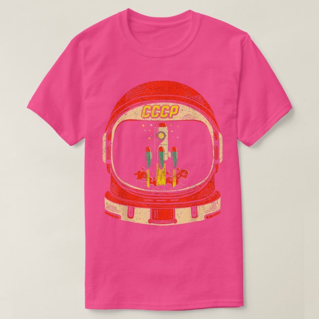 T-shirt Vol spatial Union soviétique CCCP Cosmonaute astro (Design devant)