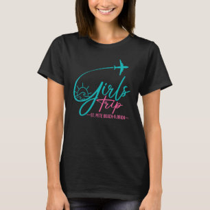 T-shirt Vol Voyage St Pete Beach Floride Matching Girl