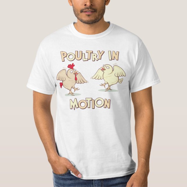 T-shirt Volaille dans le mouvement (Devant)