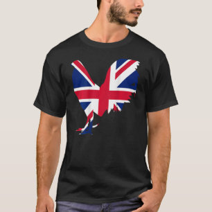 T-shirt volaille de combat drapeau Royaume-Uni Royaume-Uni