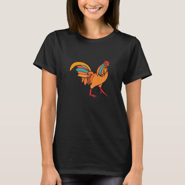T-shirt Volaille d'éleveur de poulet de coq (Devant)