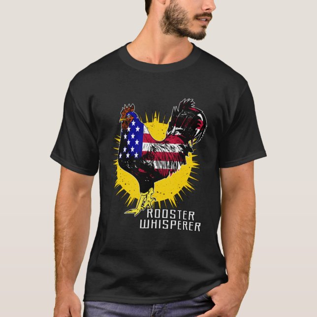 T-shirt Volaille Sarcasme Élevage de poulets Chuchoteur de (Devant)