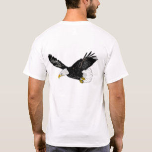 T-shirt volant d'aigle à tête blanche