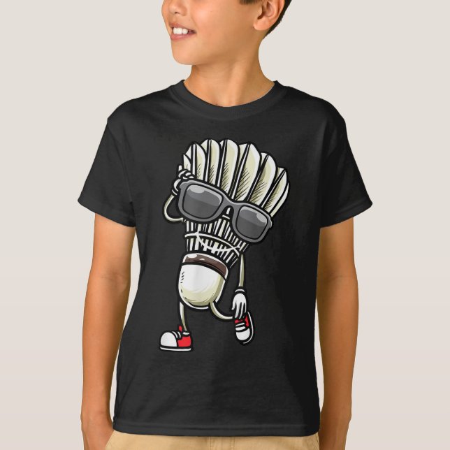 T-shirt Volant de badminton dansant  (Devant)