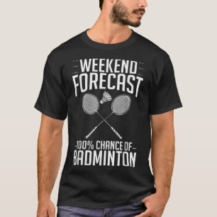 T-shirt Volant de badminton Racket Joueur Birdie
