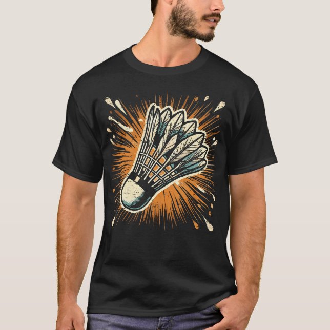T-shirt Volant de badminton Splash Art (Devant)