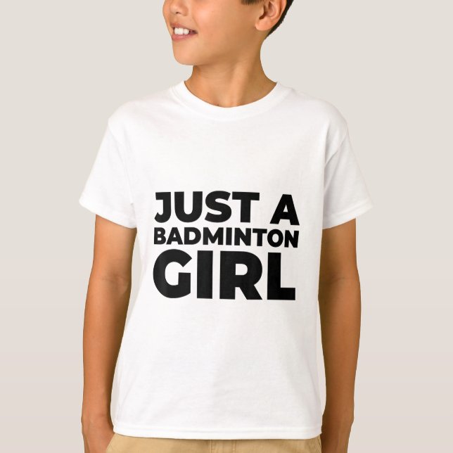 T-shirt Volant de badminton Team Racket - Juste Un Badmint (Devant)