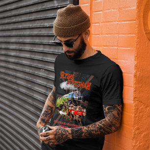 T-shirt Volant Scotsman Steam Train Anglais Locomotive