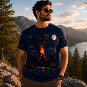 T-shirt Volcan au clair de lune