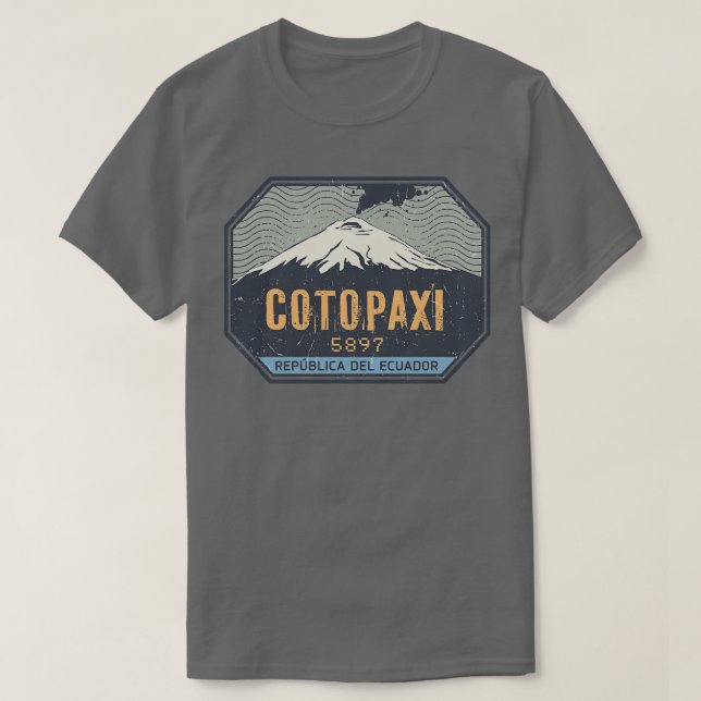 T-shirt Volcan de Cotopaxi Équateur (Design devant)
