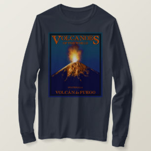 T-shirt Volcán de Fuego Guatemala Manches longues