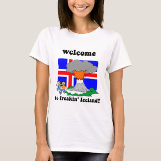 T-shirt Volcan drôle de l'Islande