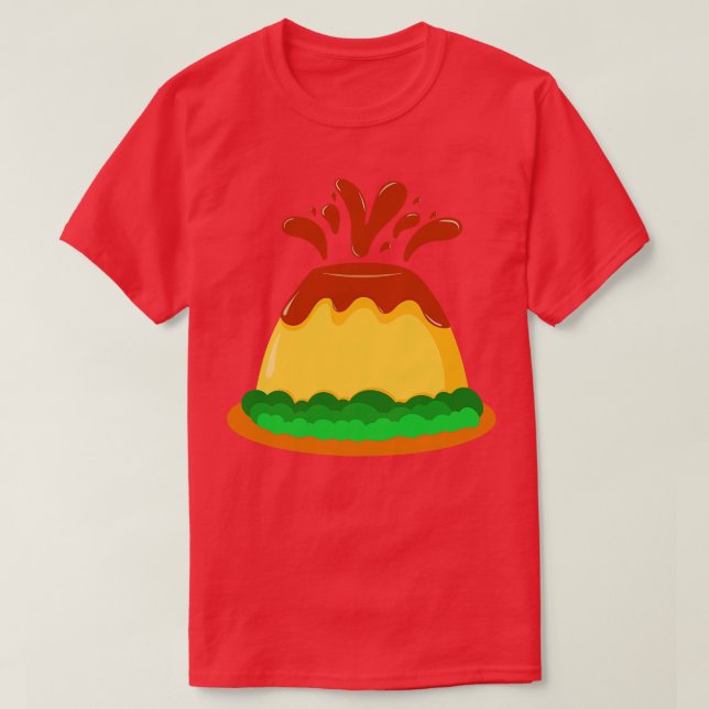 T-shirt Volcan du boudin au chocolat (Design devant)