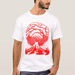 T-shirt Volcan - rouge