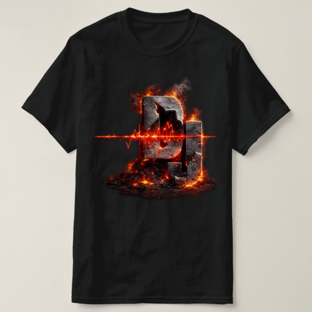 T-shirt Volcanic Pulse DJ (Design devant)