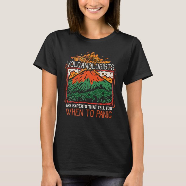 T-shirt volcano geology volcanology geologist volcanologis (Devant)