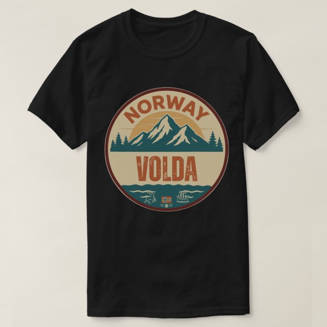 T-shirt Volda, Norvège Norvège (Design devant)