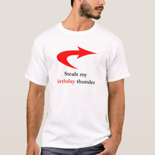 T-shirt Vole mon tonnerre d'anniversaire