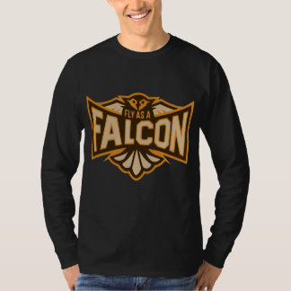 T-shirt Voler Comme Un Faucon Sepia