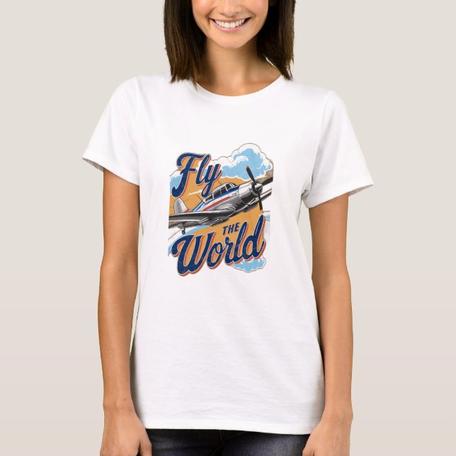 T-shirt Voler dans le monde (Devant)