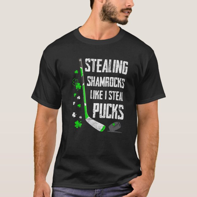 T-shirt Voler des Shamrocks comme moi Voler des St patrick (Devant)