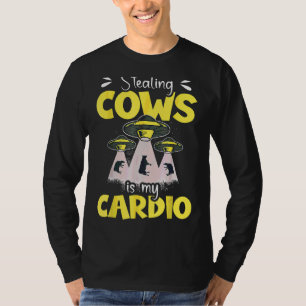 T-shirt Voler Des Vaches Est Mon Espace Alien Cardio Sur A