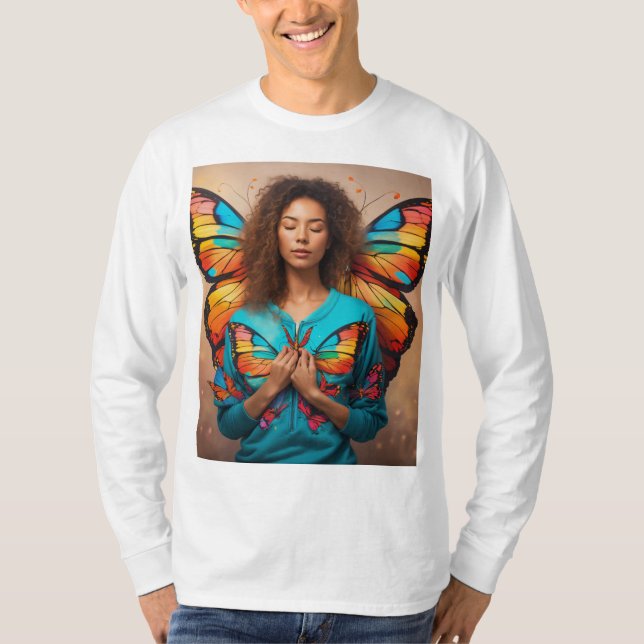 T-shirt "Voler Haut, Petit Papillon" (Devant)