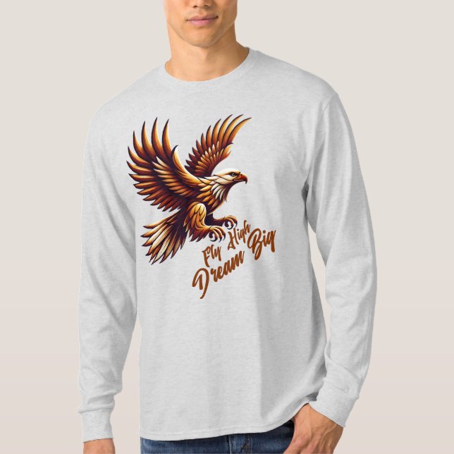 T-shirt Voler haut, rêve grand - Aigle Royal Inspirationne (Devant)