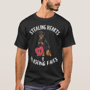 T-shirt Voler les coeurs Dérouler les pieds Rottweiler Val