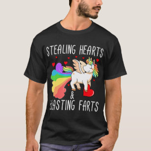 T-shirt Voler Les Coeurs Et Les Pieds Drôle Valentin