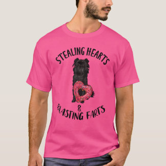 T-shirt Voler les coeurs Pâtes de souffle Affenpinscher Va