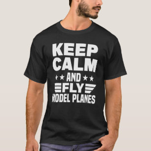 T-shirt Voler les plans de modèle pour le pilote de modèle