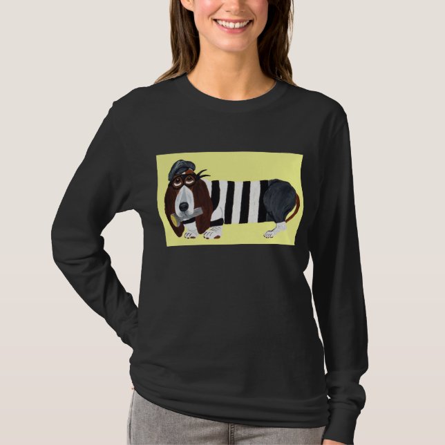 T-shirt Voleur Basset Hound (Devant)
