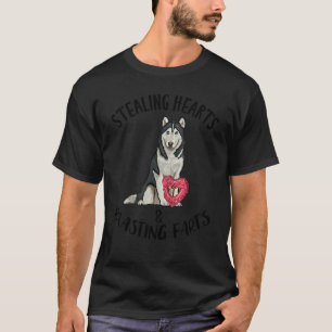 T-shirt Voleur de cœurs pets explosifs Husky sibérien Vale