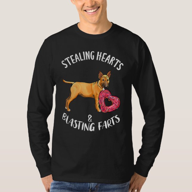 T-shirt Voleur de cœurs pets explosifs Taureau miniature T (Devant)