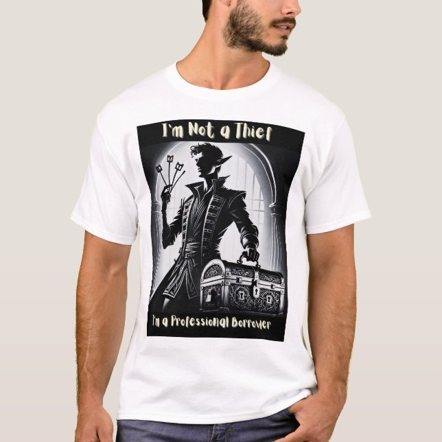 T-shirt Voleur Escroc DnD (Devant)